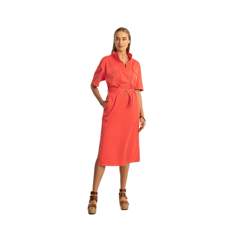 Dames Jurk EX24-32015 Expresso ROOD