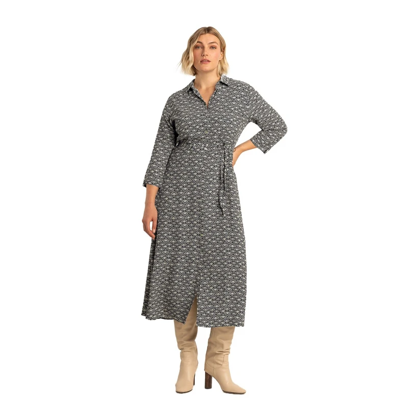 Dames Jurk EX25-32002 Expresso ZWART