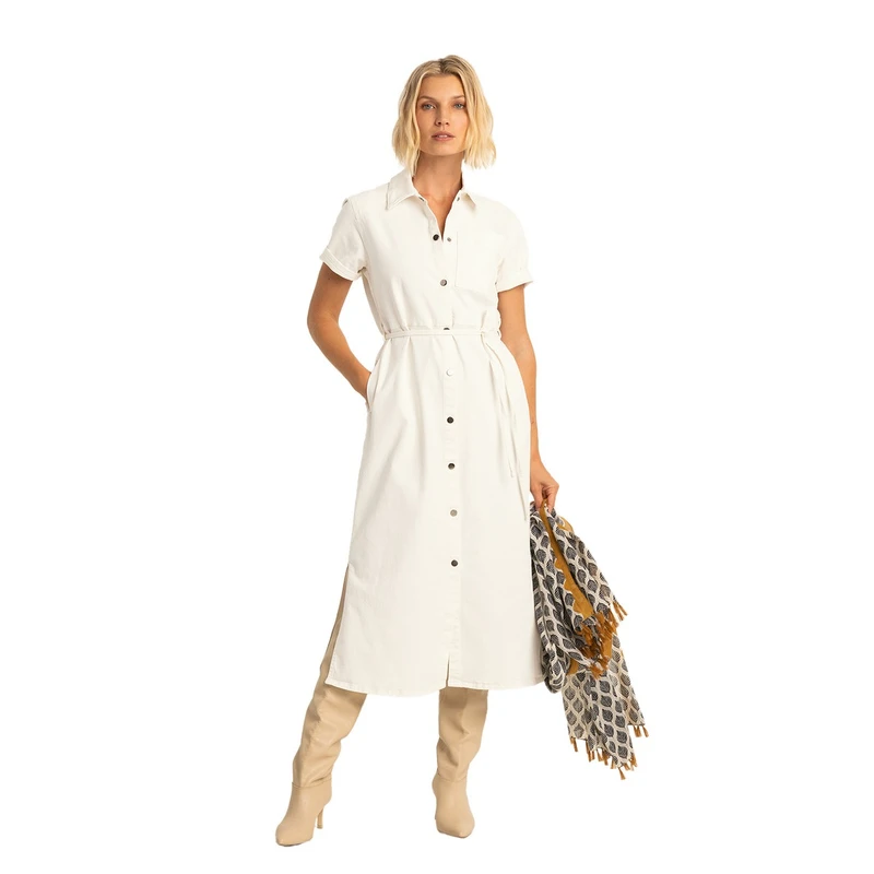 Dames Jurk EX25-32003 Expresso OFF-WHITE