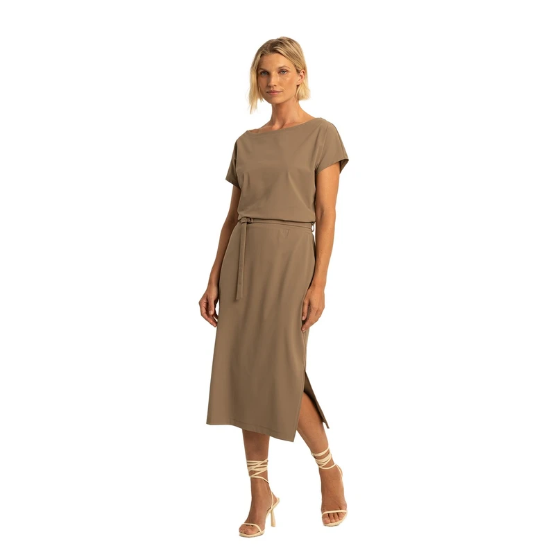 Dames Jurk EX32-25288 Expresso MIDDEN BRUIN