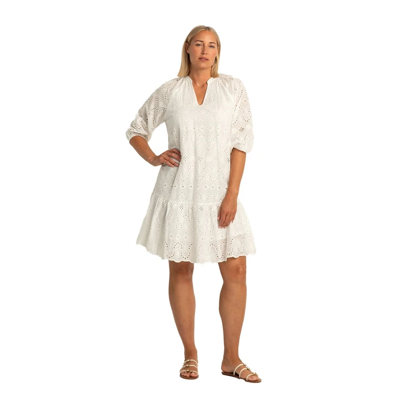 Dames Jurk EX32-25336 Expresso Wit