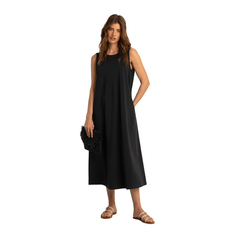 Dames Jurk EX32-25434 Expresso ZWART