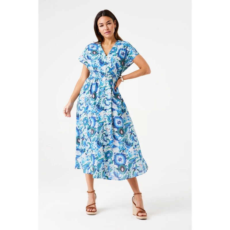 Dames Jurk F50080 Garcia BLEU