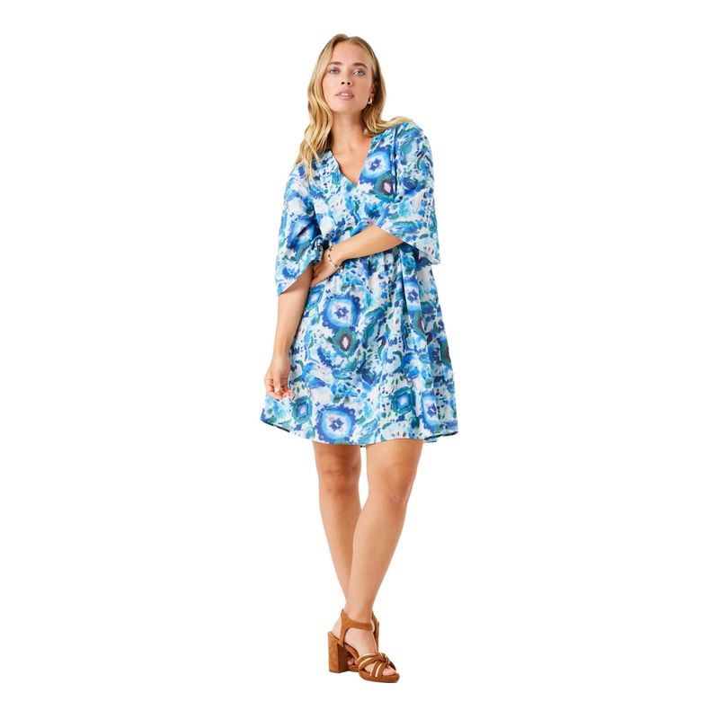 Dames Jurk F50083 Garcia BLEU