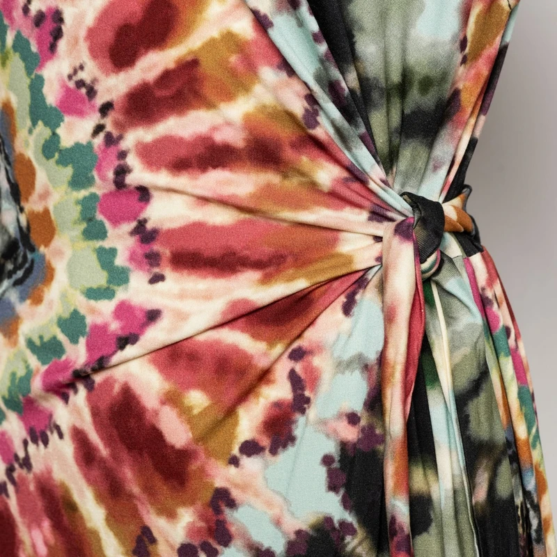 Dames Jurk LIZZY TIE-DYE &CO Woman GROEN DESSIN