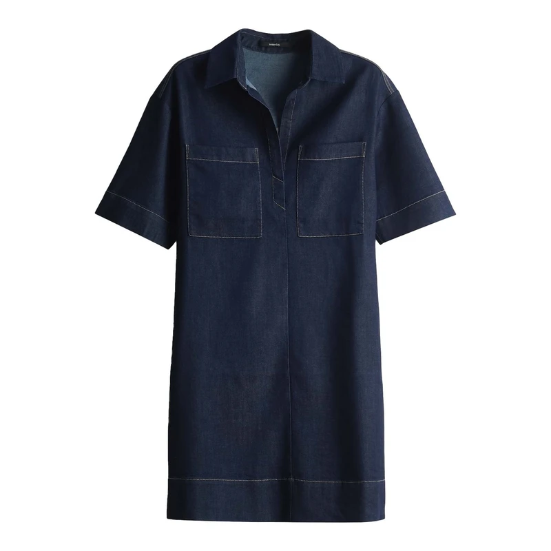 Dames Jurk Quasa Someday DARK BLUE DENIM