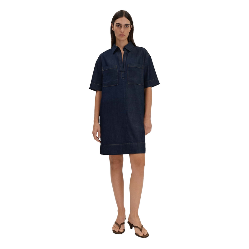 Dames Jurk Quasa Someday DARK BLUE DENIM