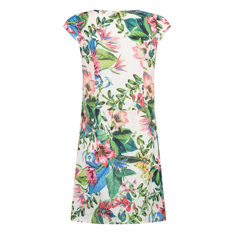Dames Jurk SAL-S14Jurkkapmwtrop Sanne ROZE