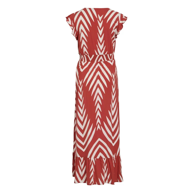 Dames Jurk VIAYA Vila ROOD DESSIN