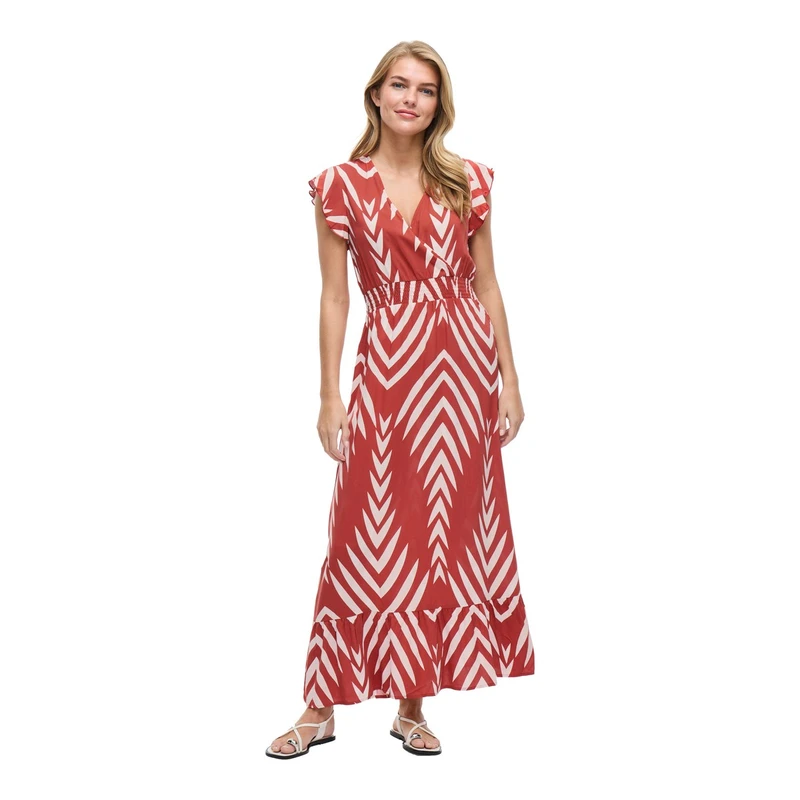 Dames Jurk VIAYA Vila ROOD DESSIN