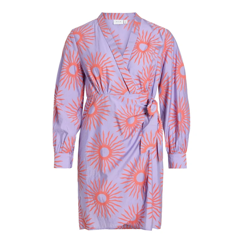 Dames Jurk VIBOA Vila PAARS DESSIN