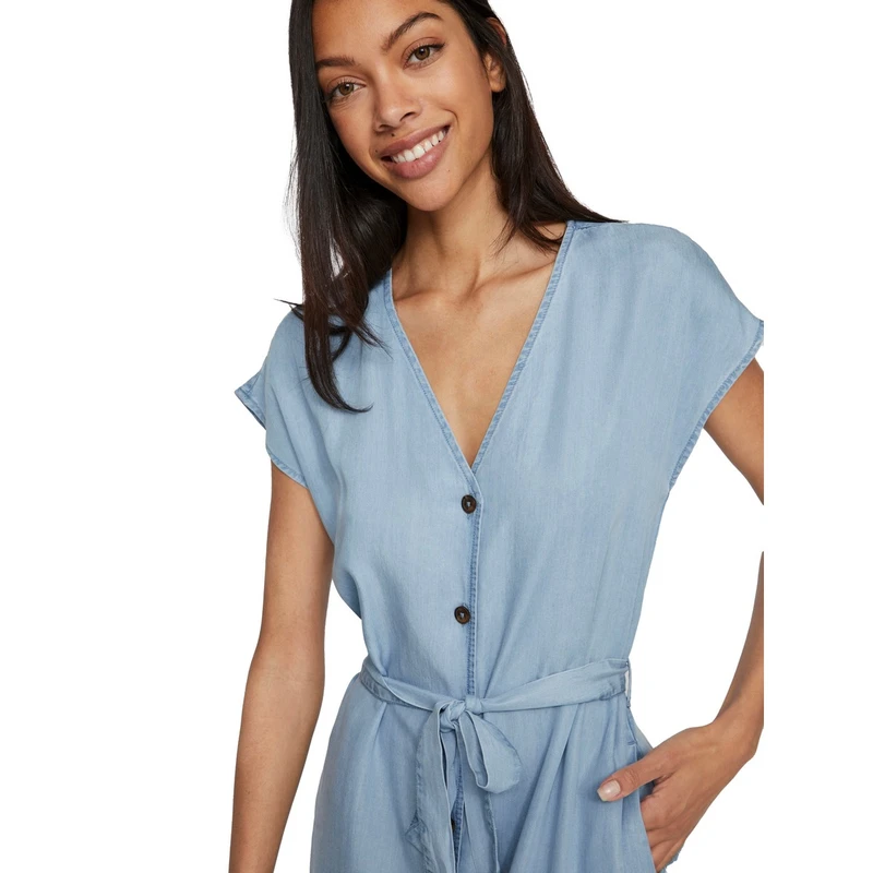 Dames Jurk VIMAI Vila MIDDEN BLAUW