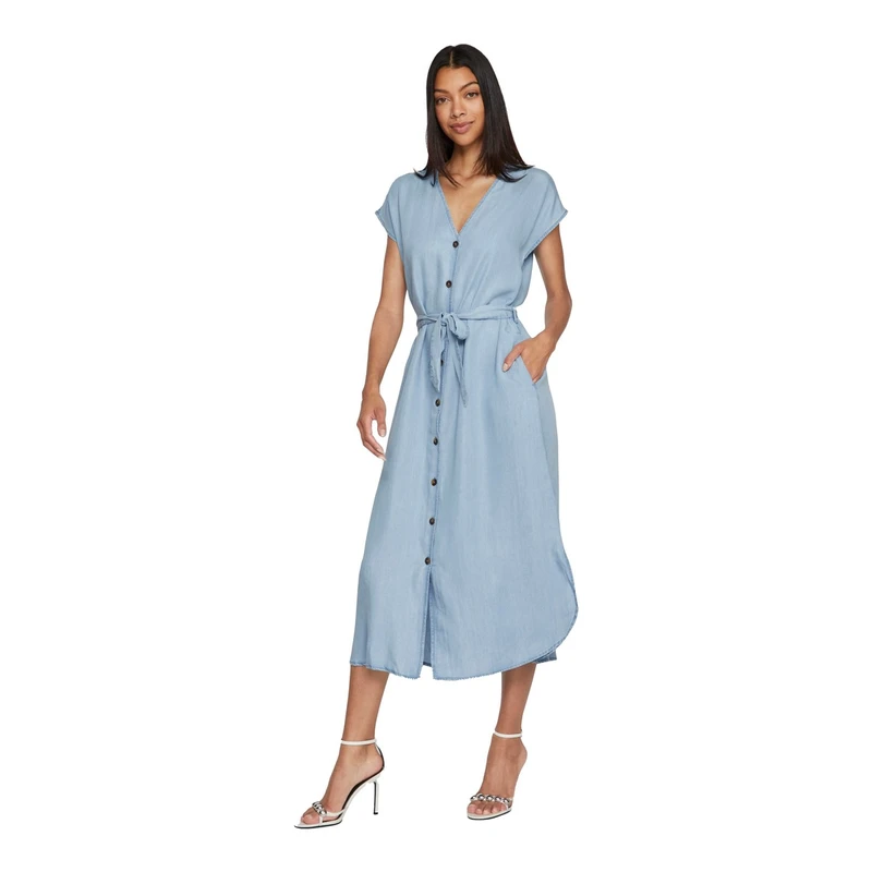 Dames Jurk VIMAI Vila MIDDEN BLAUW