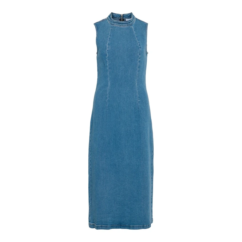 Dames Jurk VIWINONA Vila MID BLUE DENIM