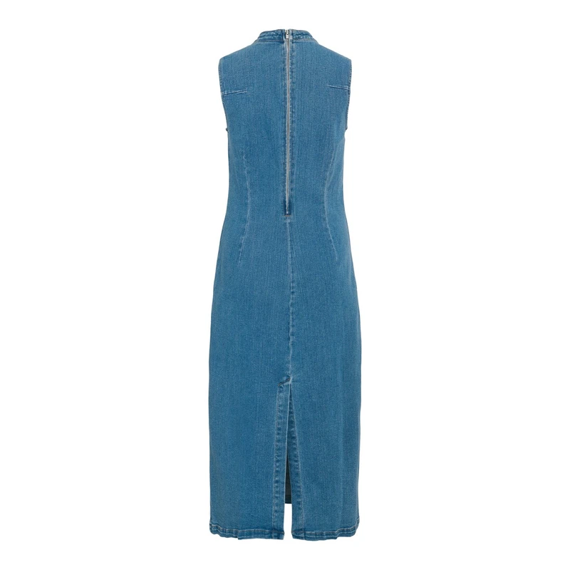 Dames Jurk VIWINONA Vila MID BLUE DENIM