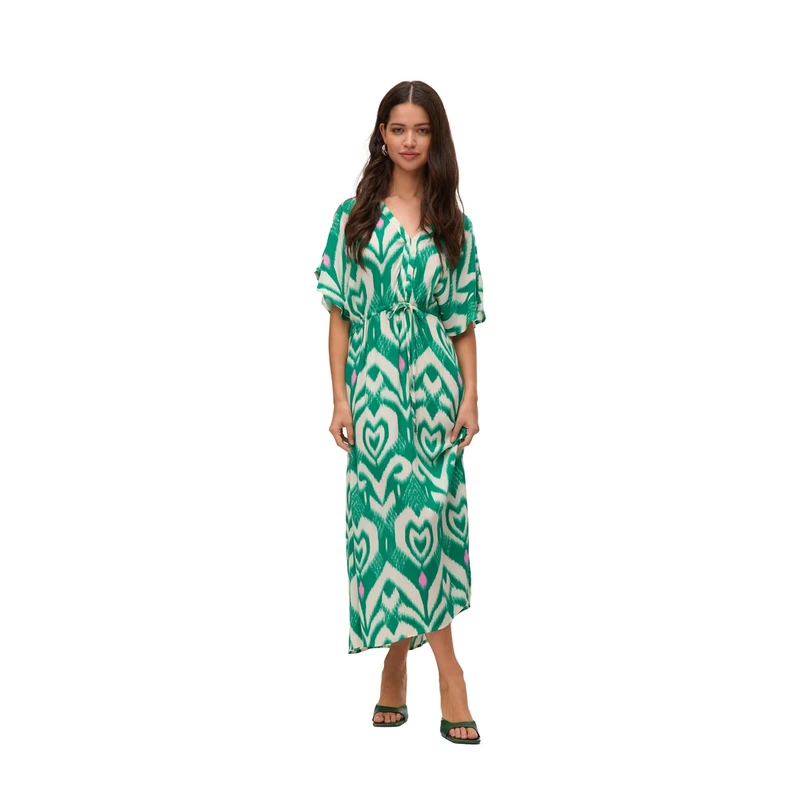 Dames Jurk VMMENNY Vero Moda GROEN DESSIN