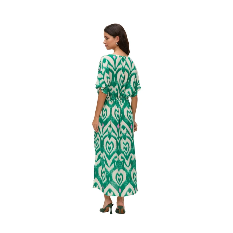 Dames Jurk VMMENNY Vero Moda GROEN DESSIN