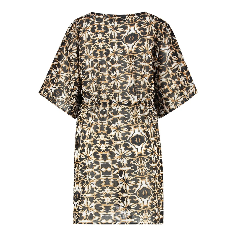 Dames Kaftan Ethnic Ivy & You ZWART