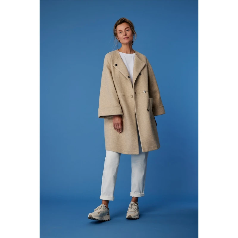 Dames Mantel MA24-41525 Maura BEIGE