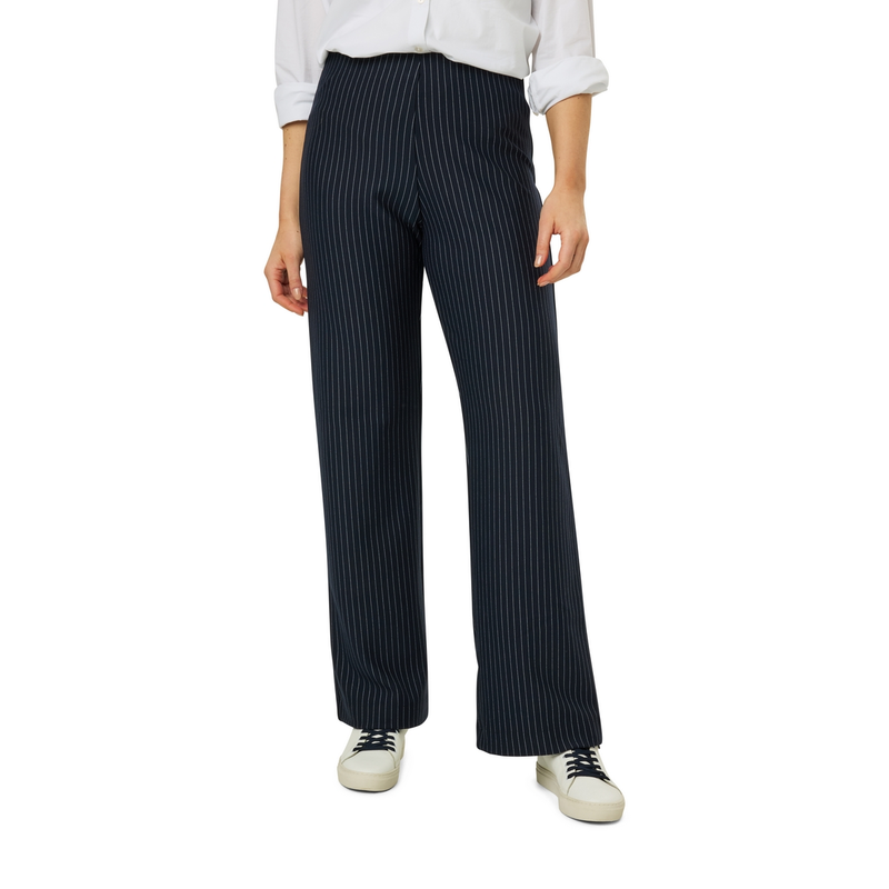 Dames Pantalon 24174 pantalon pinstripe Ivy & You NAVY