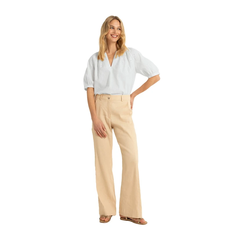Dames Pantalon CS21-25145 Claudia Strater ZAND