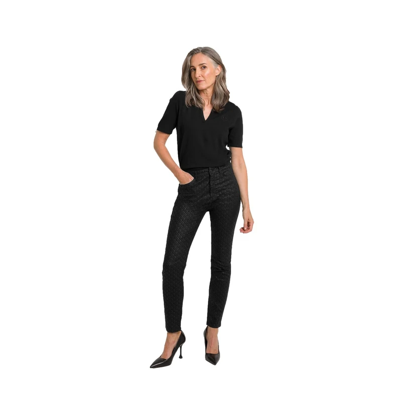 Dames Pantalon CS22-22532 Claudia Strater ZWART