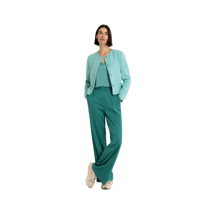 Dames Pantalon CS24-21508 Claudia Strater PETROL