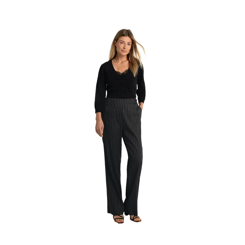 Dames Pantalon CS24-21538 Claudia Strater ZWART