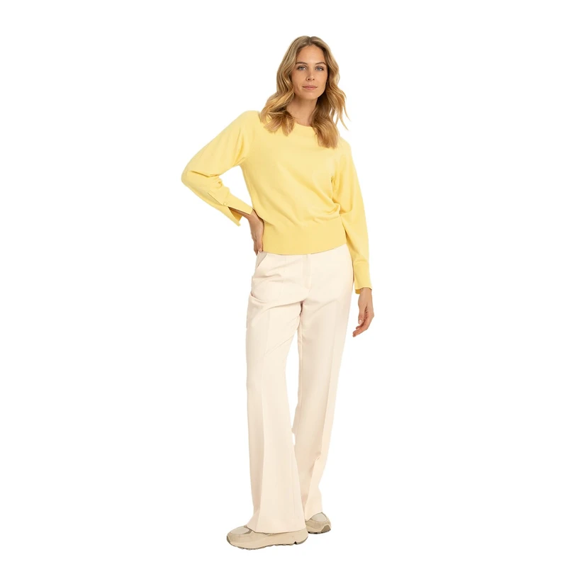 Dames Pantalon CS25-21502 Claudia Strater ECRU