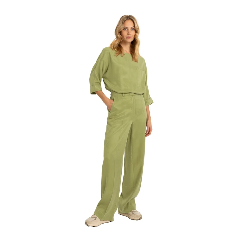 Dames Pantalon CS25-21509 Claudia Strater GROEN