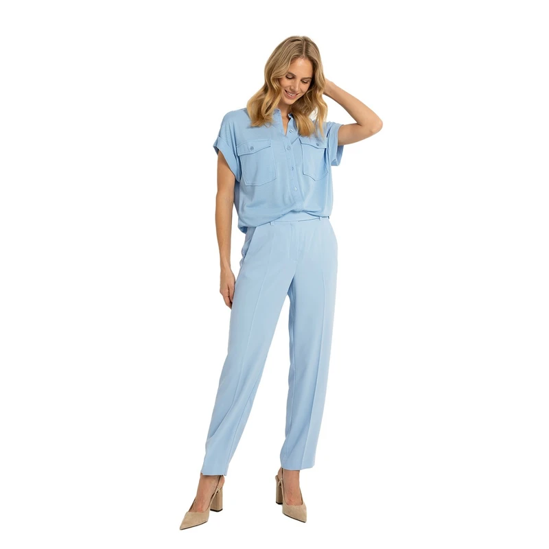 Dames Pantalon CS25-21517 Claudia Strater BLEU