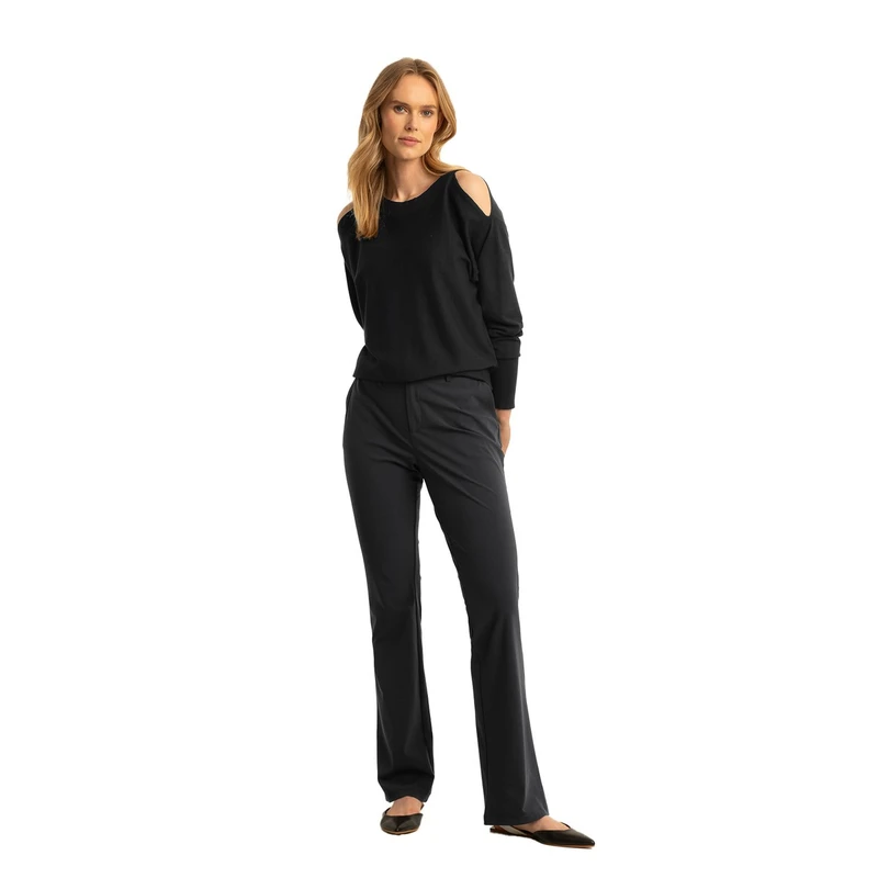 Dames Pantalon EX21-25038 Expresso ZWART