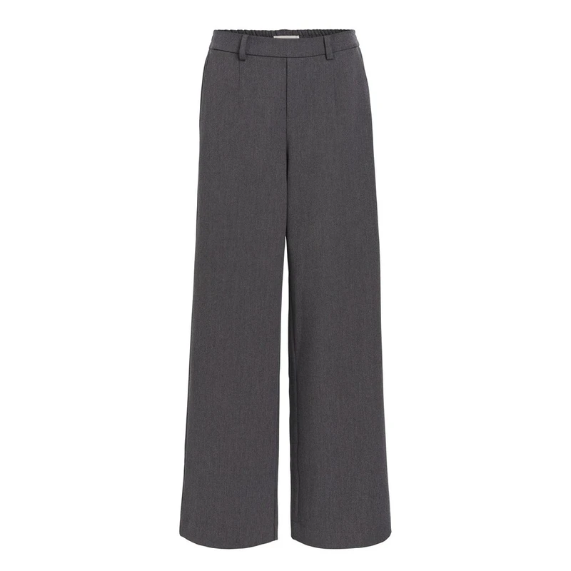 Dames Pantalon OBJLISA Object MIDDEN GRIJS