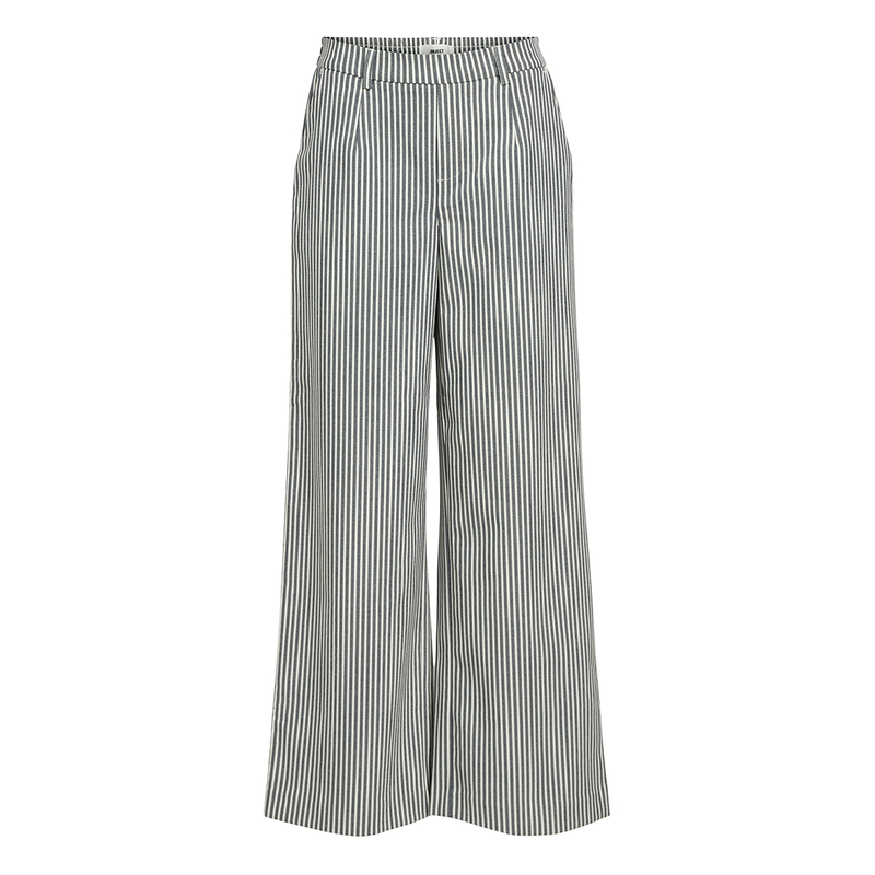 Dames Pantalon OBJLISA Object BLAUW DESSIN