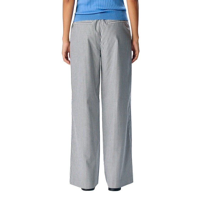 Dames Pantalon OBJLISA Object BLAUW DESSIN