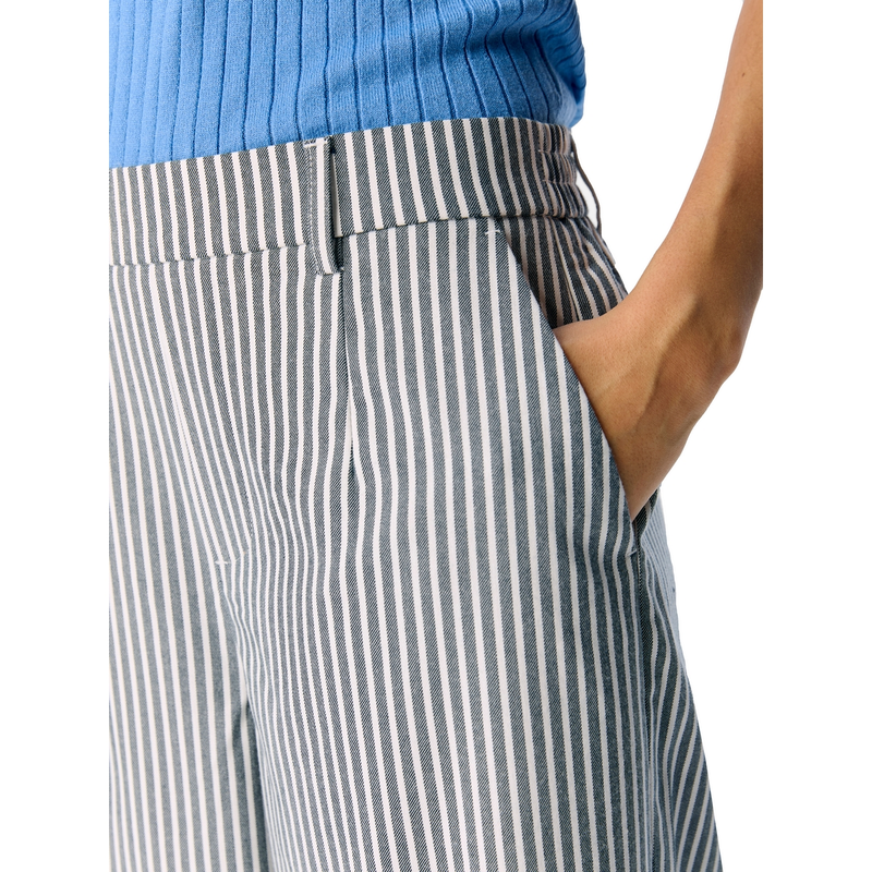 Dames Pantalon OBJLISA Object BLAUW DESSIN