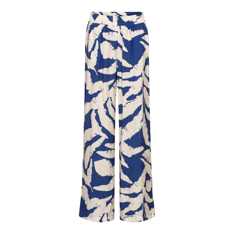 Dames Pantalon PA376 &CO Woman BLAUW DESSIN