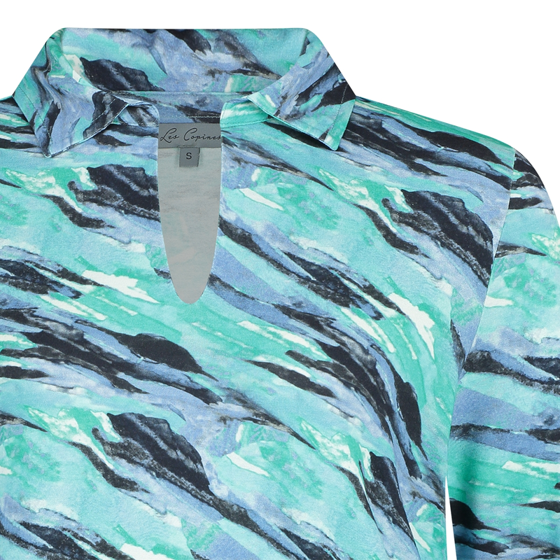 Dames Polo 25035 Les Copines AQUA