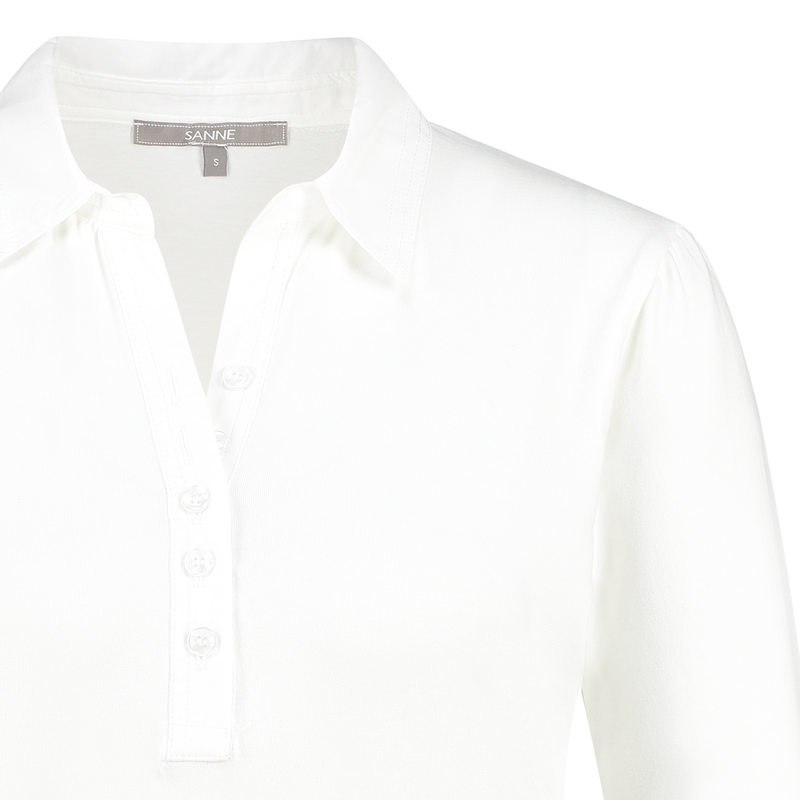 Dames Polo 25050 polo 3/4mw Sanne OFF-WHITE
