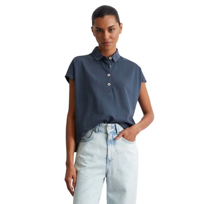 Dames Polo 516232153021 Marc O'Polo BLEU