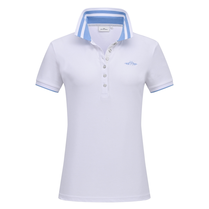 Dames Polo Adele HV Society WHITE DENIM