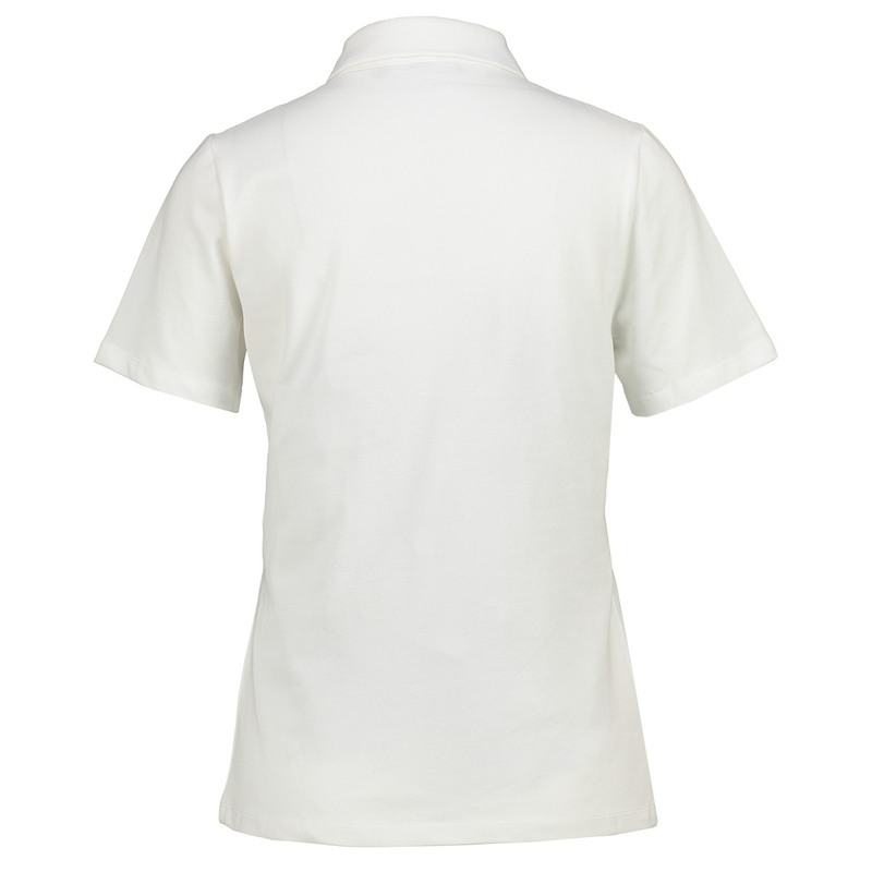 Dames Polo Polokmsolid Sanne Wit