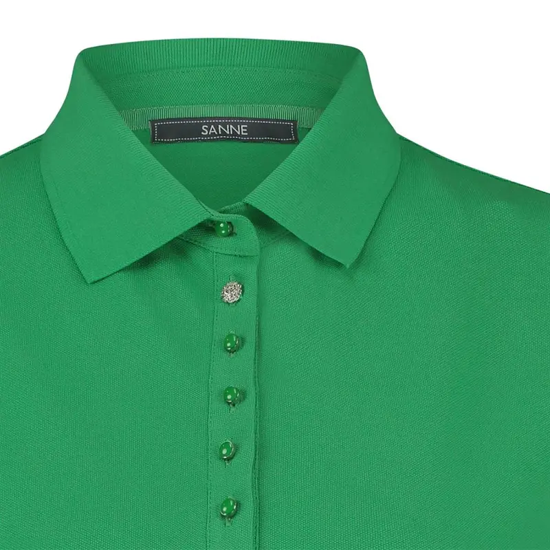 Dames Polo solid Sanne GROEN