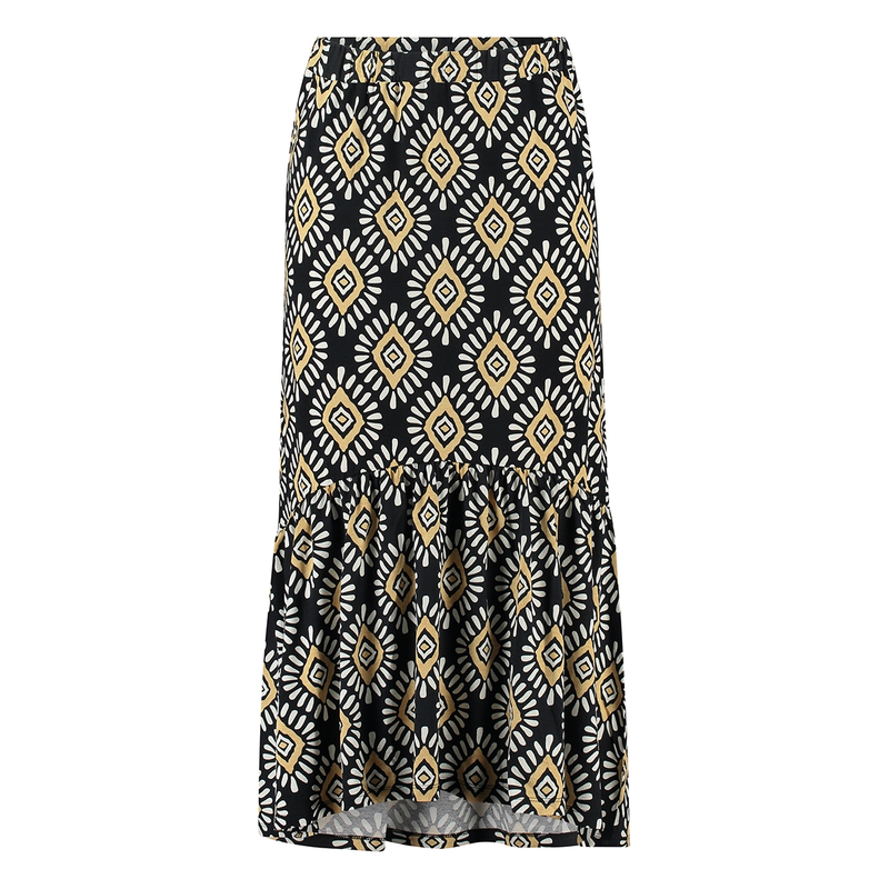 Dames Rok 24077 Sanne ZWART DESSIN