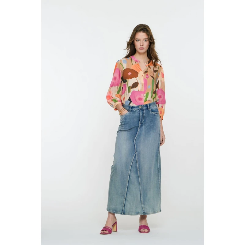 Dames Rok 56006-10 Geisha MID BLUE DENIM