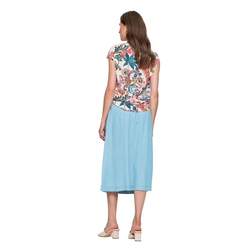 Dames Rok 56300-10 Geisha LIGHT BLUE DENIM