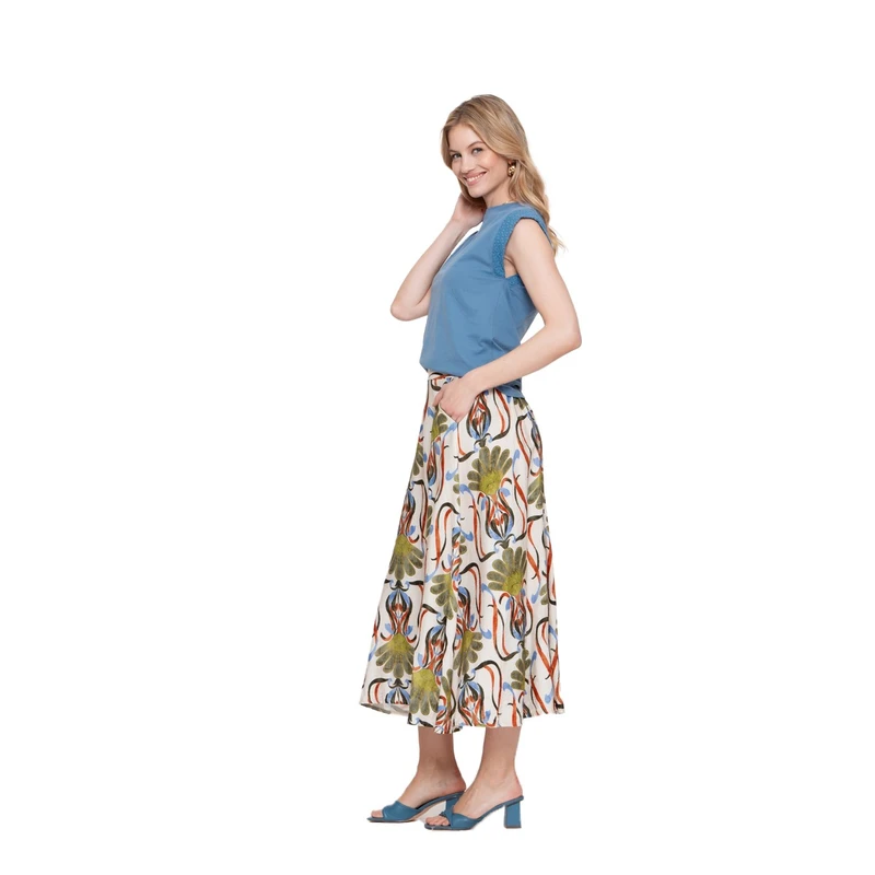 Dames Rok 56343-70 Geisha OFF-WHITE