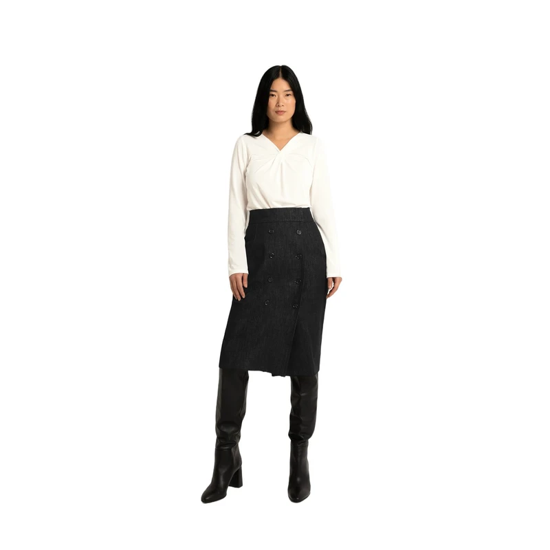 Dames Rok CS23-23502 Claudia Strater ZWART