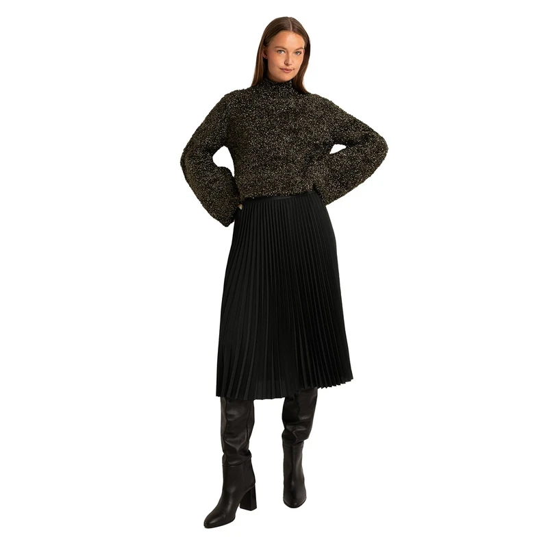 Dames Rok CS23-23526 Claudia Strater ZWART