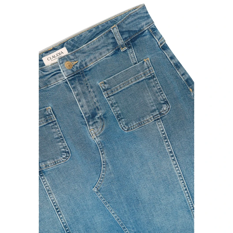 Dames Rok CS25-23505 Claudia by Claudia Strater MID BLUE DENIM